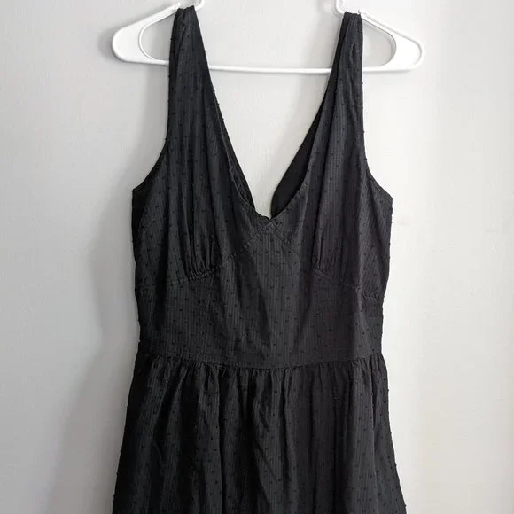 black skater dress women Women's Deep Black Skater Dress (No.08) main image 0